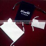 Custom Printed Logo Soft GREY Velvet Jewerly Packing Pouch High Quality Fabric Quality Choice thumbnail-3