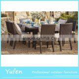 Rattan Outdoor Table and Chair Dining Set Supplier's Choice