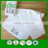 Luxury White Embroidery Custom Logo Cotton Face Towels for Hotel & Spa thumbnail-3