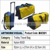 Nylon Trolley Travel Luggage Bag thumbnail-1