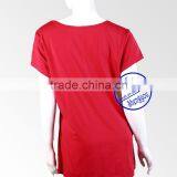 Custom Short Sleeve Spandex Cotton Maternity Breastfeeding Nursing Clothing Quality Choice Most Popular thumbnail-5