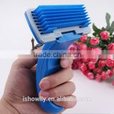 pet grooming PP strong blue folding comb