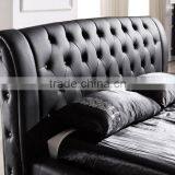 Modern Leather Bed With Storage Box thumbnail-3