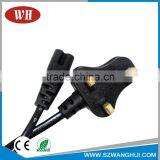 Fast Ethernet Speeds Ex-factory Price uk 3 Pin to Europe 2 Pin Adaptor Plug thumbnail-1