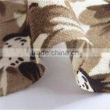 Beige Floral Printed Pure Wool Scarf With Fringe thumbnail-4