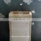 Classic Style Natural Stone Garden Pedestal Sink thumbnail-1