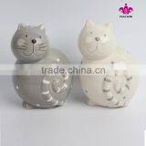 Wholesale Direct Factory Produce Cute Novelty Ceramic Cat Piggy Bank