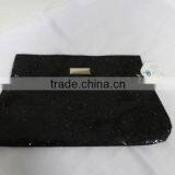 Black Glitter Cosmetic Bag Style YCD50999 thumbnail-1