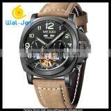 WJ-5502 Genuine Leather Multifunction High Quality Waterproof Megir Men Automatic Mechanical Watch thumbnail-6