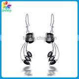 Bulk Knot Black Stone New Model Stud Earring thumbnail-6