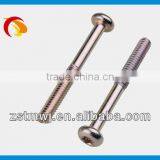 Plating White Zinc Round Hex Slot Machine Screw