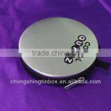 Round Zipper Tin Box