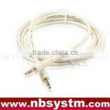 High Quality 3.5 Stereo Male to 3.5 Stereo Male Cable Ivory Color