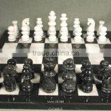Black and White Marble Chess Set