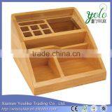Bamboo Pen Holder Bamboo Desktop Organiser thumbnail-1