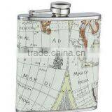 Promotional 6oz,7oz,8oz Stainless Steel Hip Flask/whisky Flask/liquor Hip Flask With Leather Cover thumbnail-1