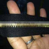 Factory sale NO.8 gold teeth metal zipper