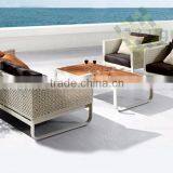 Modern Style Wicker Sofa With Aluminum Frame