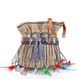 Hot Sale Woven multicolored Tassle Boho Handbags Women's Gypsy Shoulder bag Wholesale