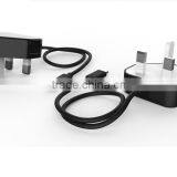Hot selling 5V 1A UK Plug travel wall charger with micro cable for all kinds mobilephone