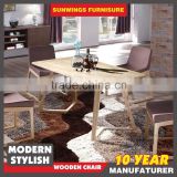 no folded wooden dining table sets used for restaurant