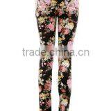 Floral Print Stretch Sexy Skinny Denim Jeans thumbnail-2