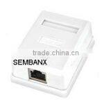 1 Port Surface Mount Box ,CAT5E FTP 1 Port RJ45 Surface Mount Box