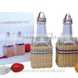 Grass Weaved Oil/Vinegar Bottle