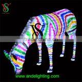 New 3D Motif Sculpture Lighted Horse Zebra Led Light for Carnival Outdoor Decoration thumbnail-4