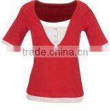 Plain Cotton Women t Shirt thumbnail-1