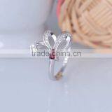 925 Sterling Silver Red Eye Rabbit Ring for Women With Ruby thumbnail-4