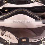 5154-New Arrival Design High End Logo Embroidery Soft Leather Tote Bags thumbnail-5