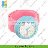 Silicone Snap Wristwatch for Student