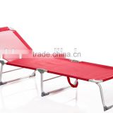 Aluminum ajustable folding beach bed camping bed beach sun bed outdor bed