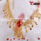 EVKOODance Accessories Indian Jewelry Accessories Beautiful Oriental Dance Accessories Necklace Belly Accessory Gold Color thumbnail-2