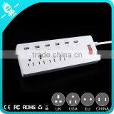 2-in-1 Surge Protected Power Strip USB Charger Station Combo Charging Ports Power Socket thumbnail-5