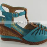 Latest Nail Trends Wedge Colorful Sandal Ladies Shoes thumbnail-1