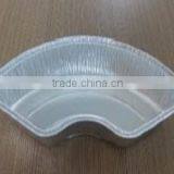 230*105mm Pisa Italy Silver Aluminum Foil Irregular Container for Food Packing thumbnail-1