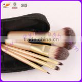5pcs 100% Nylon Hair Wood Handle Mini/Gift Cosmetic Brush Set