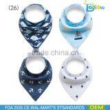 Popular European Infant Scarf Dribble Bibs Organic Custom Baby Cotton Bibs thumbnail-5