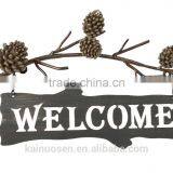 Custom Pinecone Decoraion Welcome Sign thumbnail-1