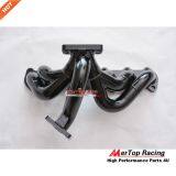 MERTOP RACE 3mm Tube Thick Black Coated Top Mount T3 Turbo Manifold For Toyota Supra 1JZGTE 1JZ JZA70 MK3 1989-1993 thumbnail-3
