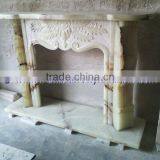 HOT SELLING LIGHT GREEN ONYX FIREPLACES thumbnail-1