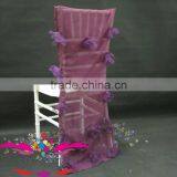 Purple Wedding Chair Back thumbnail-1