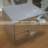 Hot Sales Handmade Mirrored Jewelry Boxes With 2 Drawers thumbnail-2