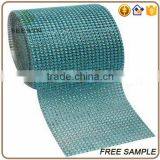 Decorative Glossy Gold Grosgrain Mesh Sequin Ribbon thumbnail-4