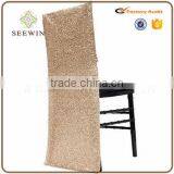 Gold Sequin Chair Cover for Wedding thumbnail-1
