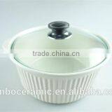 Small Cheap Ceramic Pots/ Soup Tureen Pot With Glass Lid & Handles Ceramic Stoneware thumbnail-2