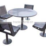 Outdoor Garden Furniture,Round Wrought Iron Table And Chairs thumbnail-4