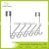 Heavy Duty Chrome Finish Over The Door 15 Hooks Organizer Rack thumbnail-1